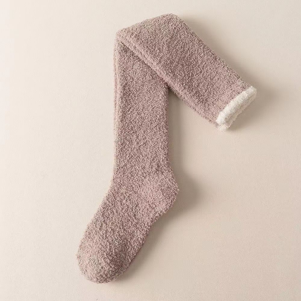 Coral Velvet Socks