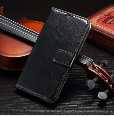 PU Wallet Flip Phone Case-Blue