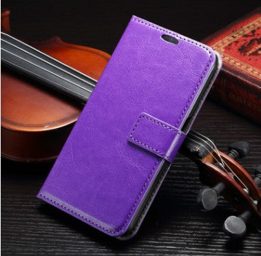 PU Wallet Flip Phone Case-Blue