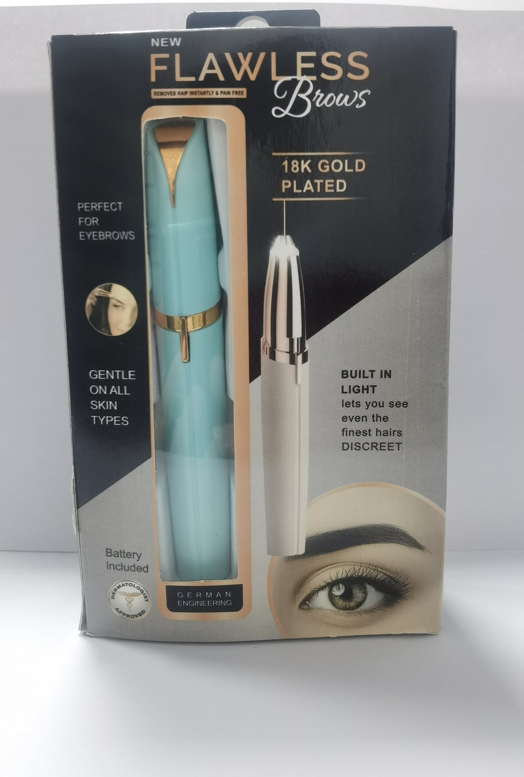 Mini Electric Eyebrow Trimmer-Blue