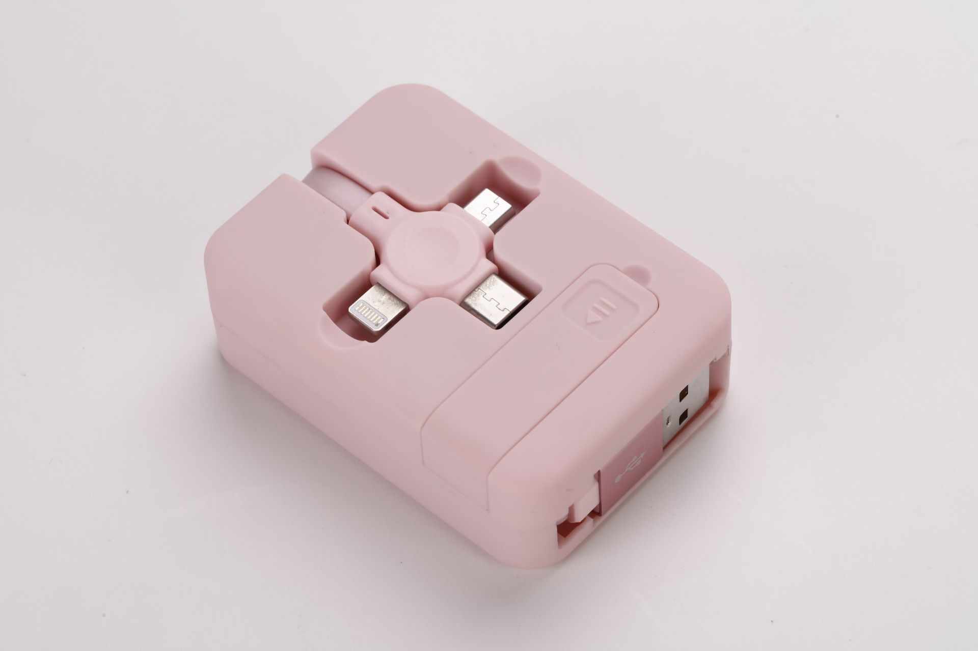 Three In One Data Cable-Pink