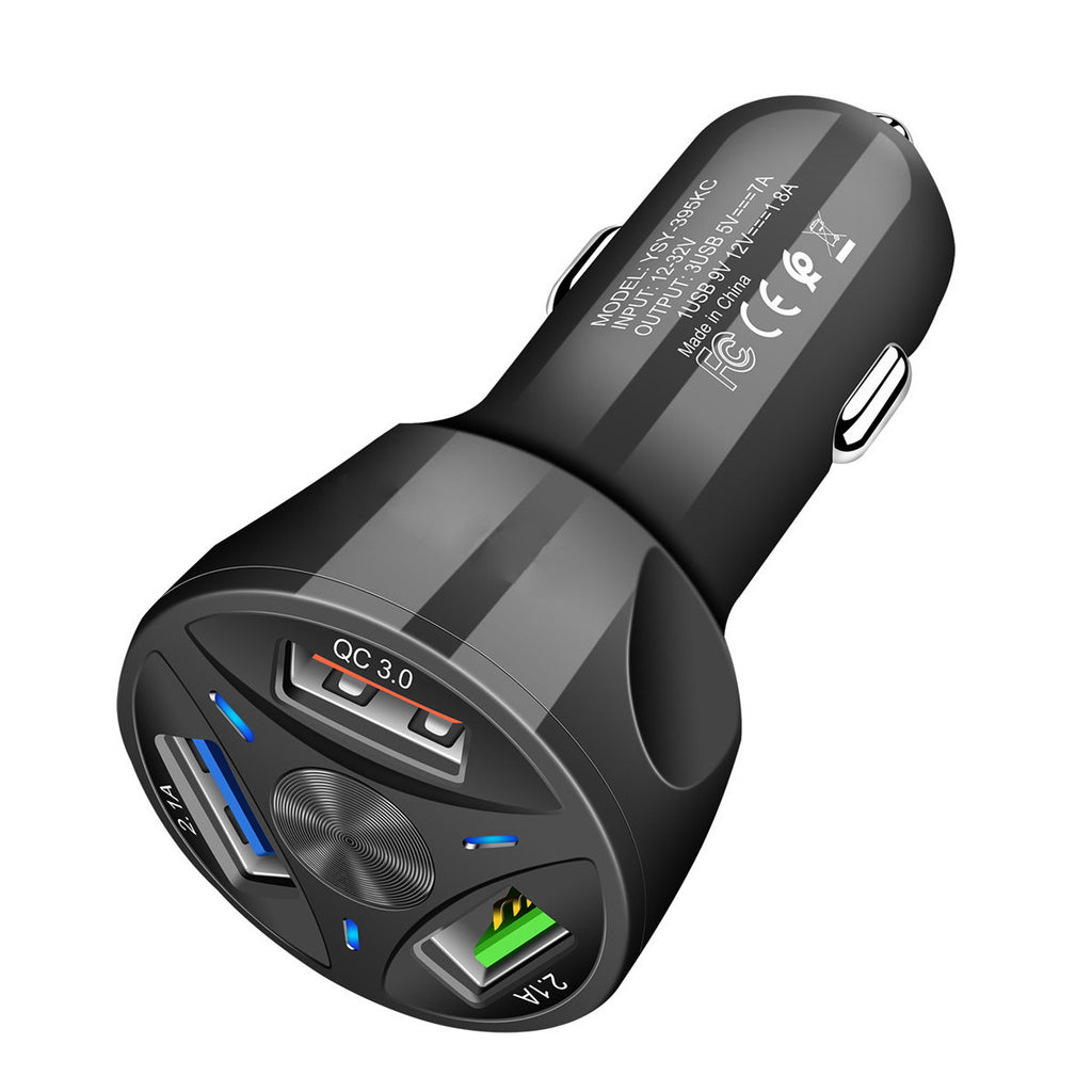 Fast Charge Car Charger-Black