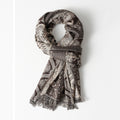 Men's Jacquard Tassel Scarf
