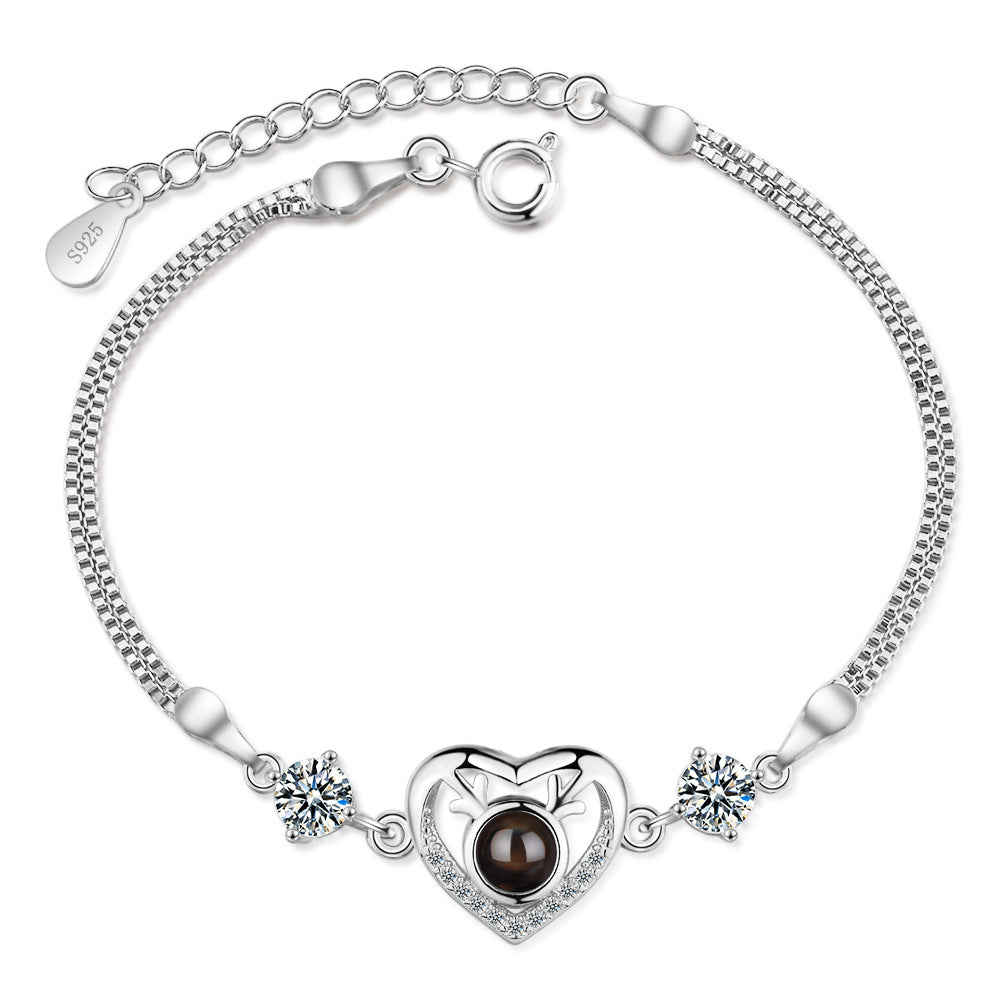 Rose Heart Bracelet