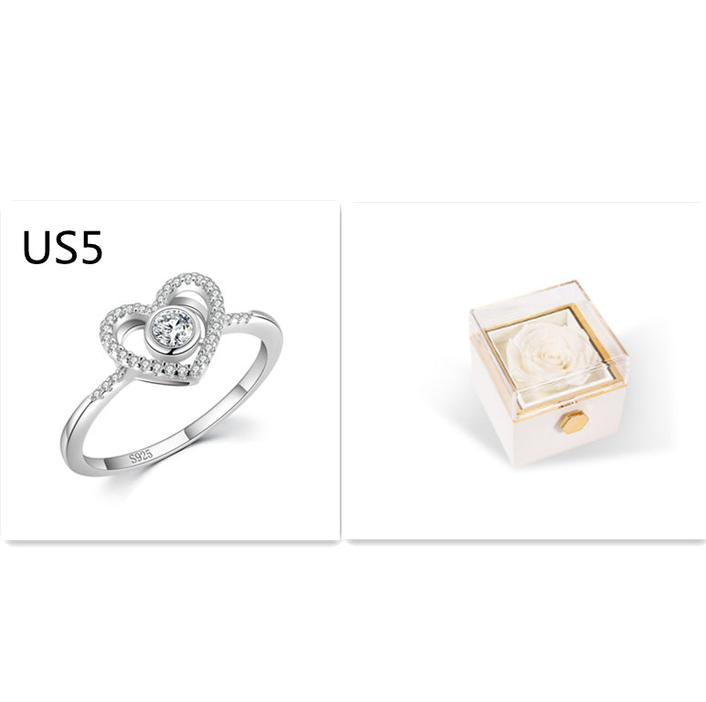 Rotating Rose Jewelry Box