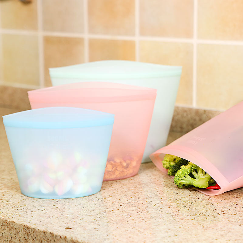 Silicone Food Storage Bag Set