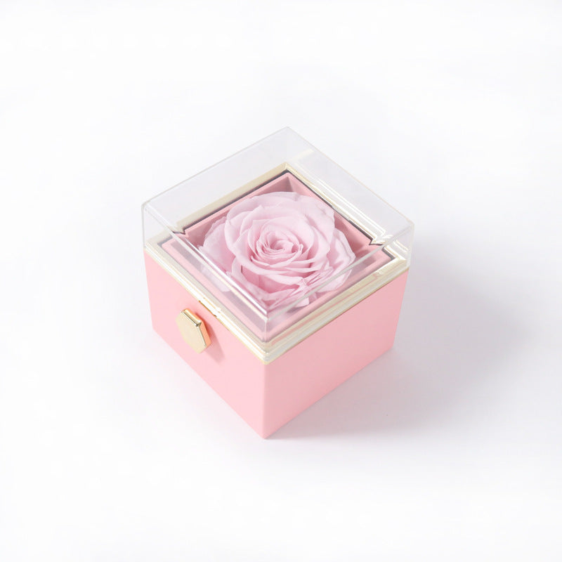 Rotating Rose Jewelry Box