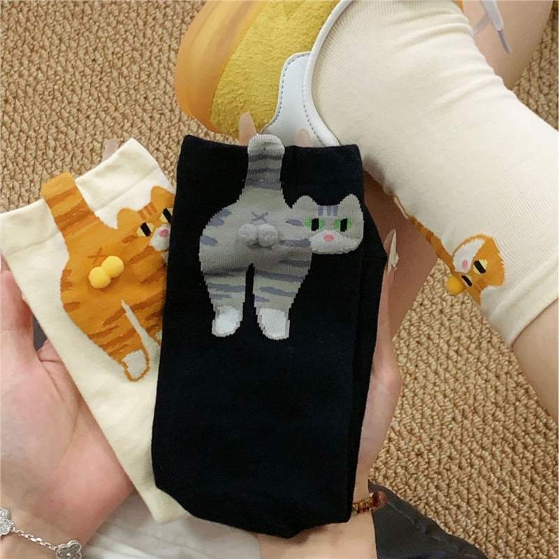 Novelty Cute Cat Sport Socks