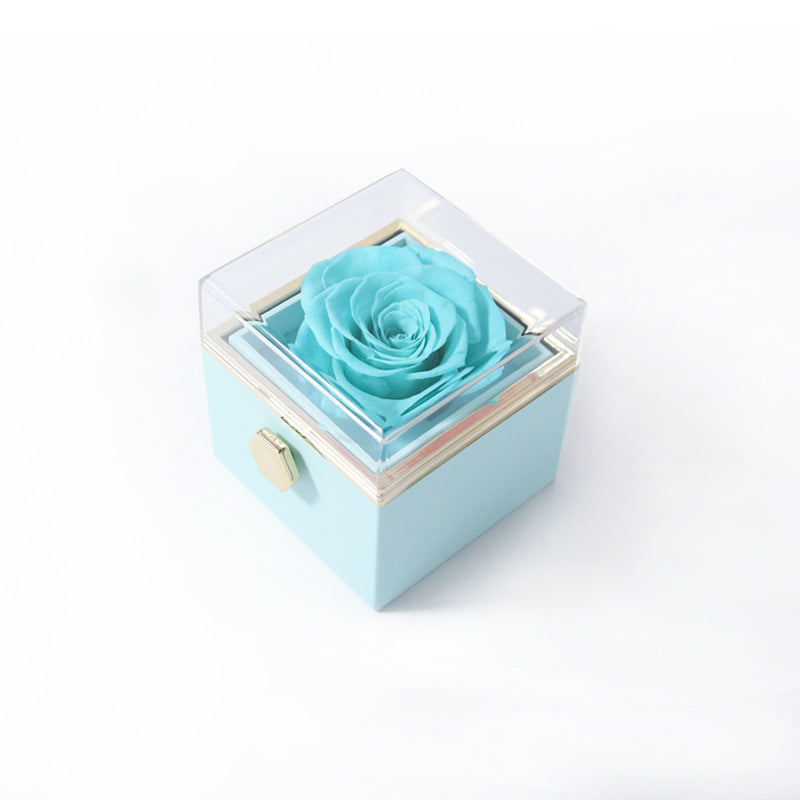 Rotating Rose Jewelry Box