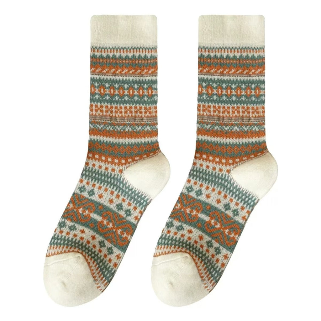 Charming Retro Mid-calf Socks
