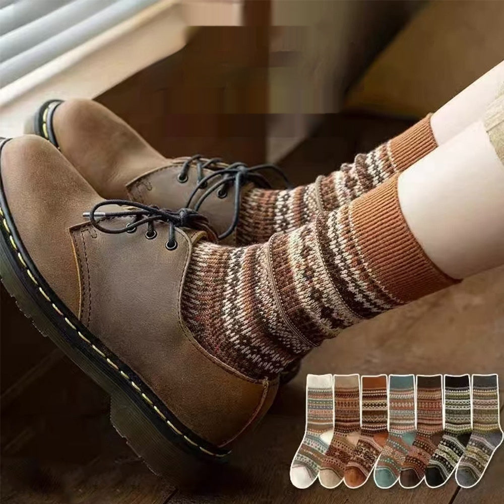 Charming Retro Mid-calf Socks