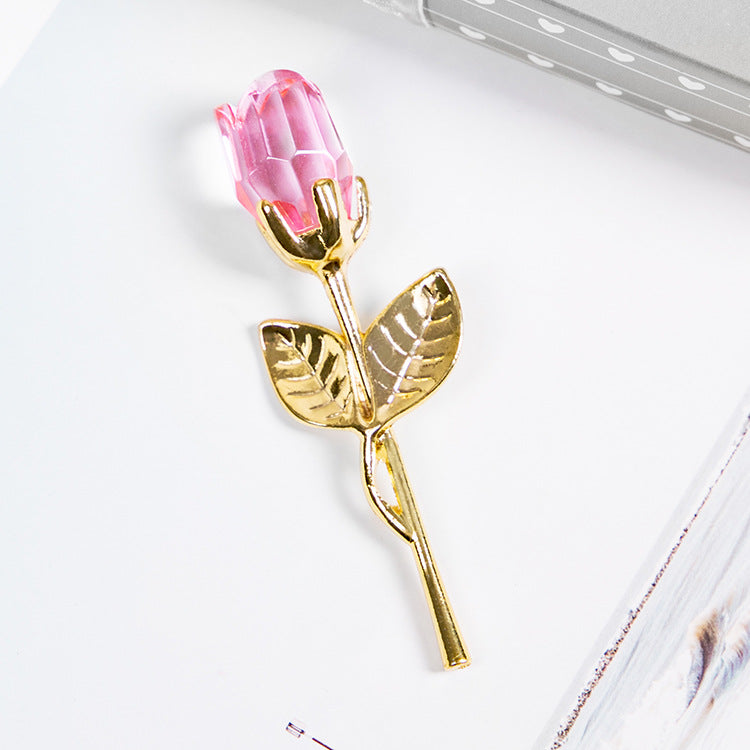 New Crystal Rose Decoration