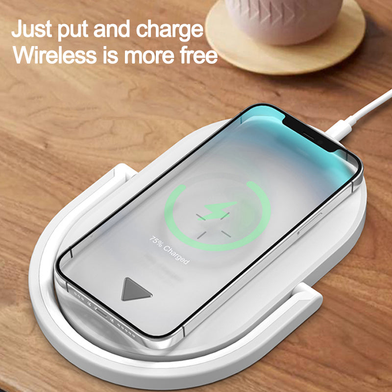 3 In 1 Foldable Wireless Charger-Black
